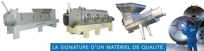 Coq - Mat&eacute;riel : pressoirs continus, &eacute;gouttoir,pressoirs hydraulique, foulopompe